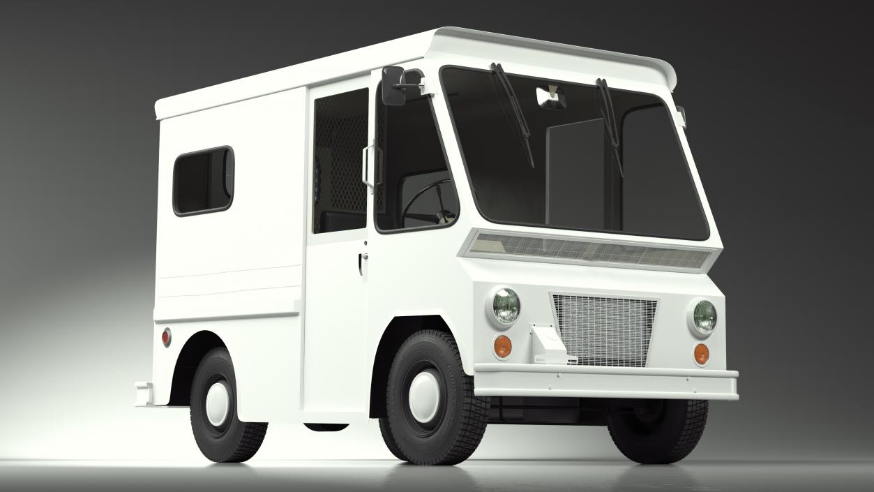 3D model Retro Van White