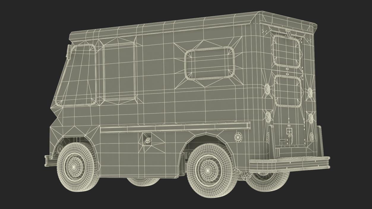 3D model Retro Van White