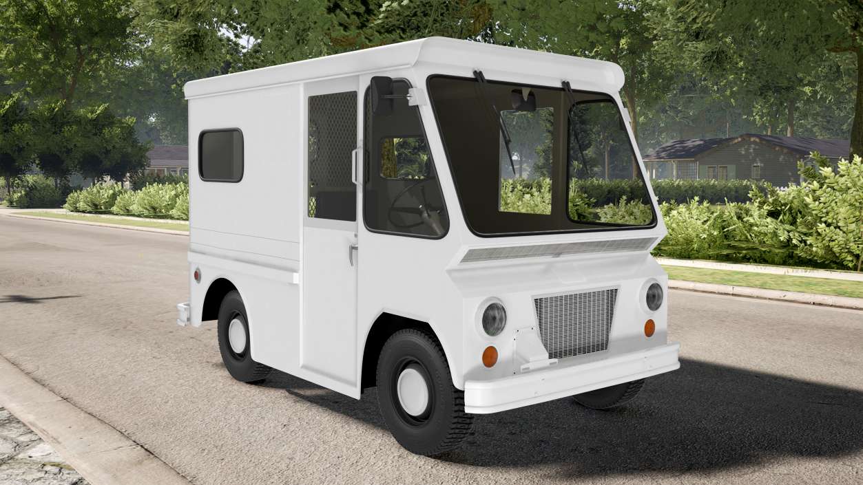 3D model Retro Van White