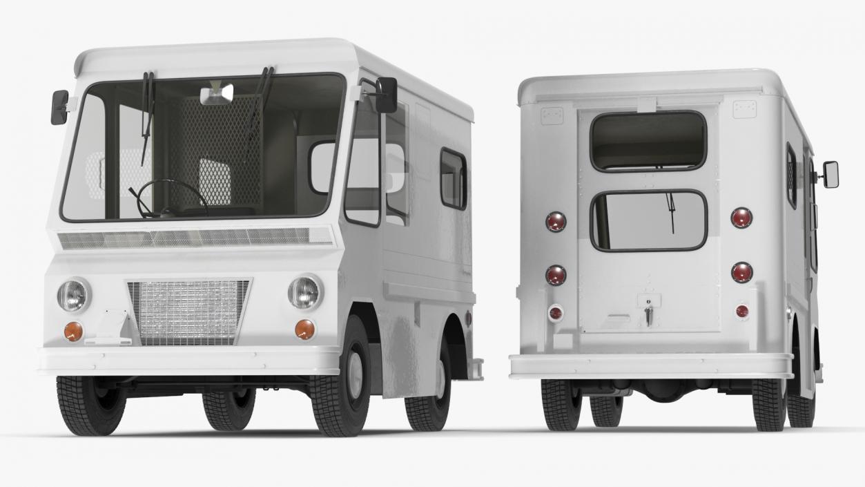 3D model Retro Van White