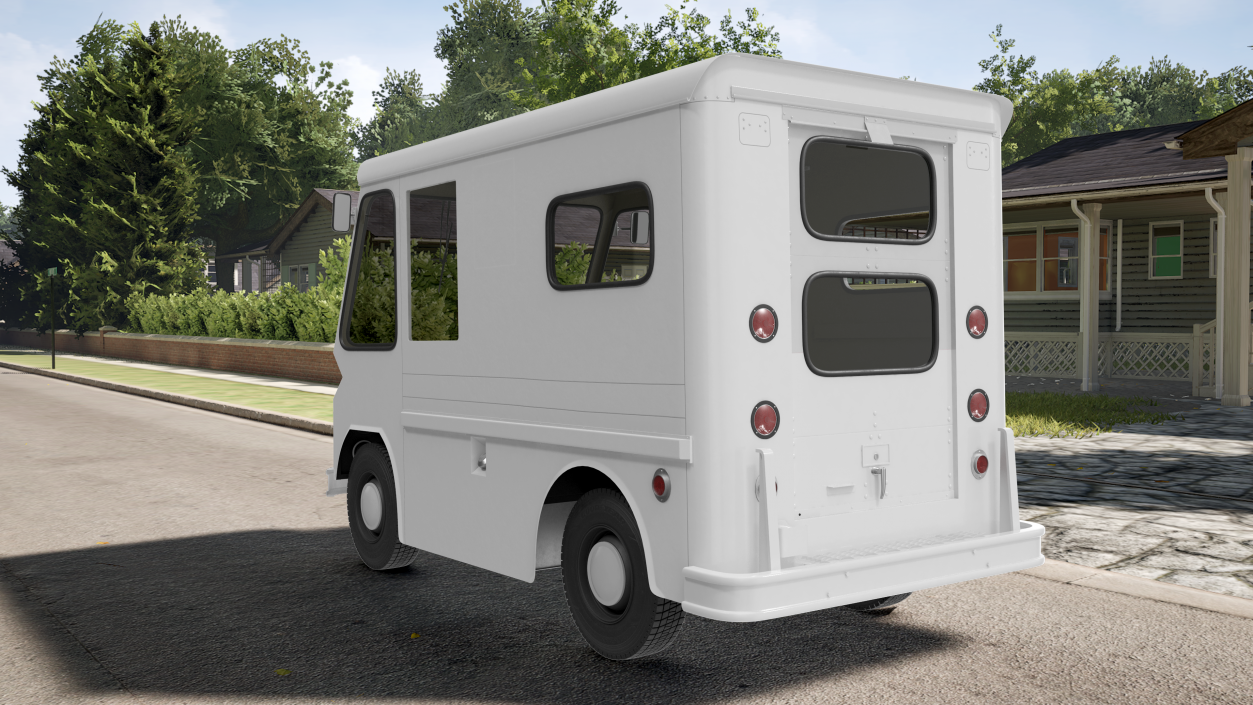 3D model Retro Van White