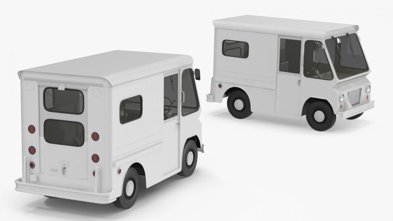 3D model Retro Van White