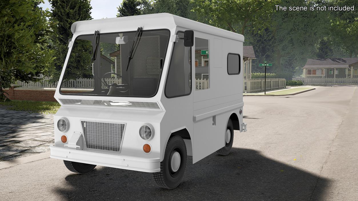 3D model Retro Van White