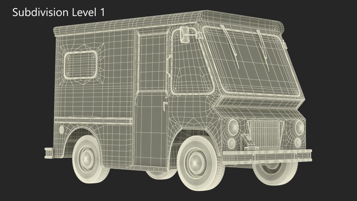 3D model Retro Van White