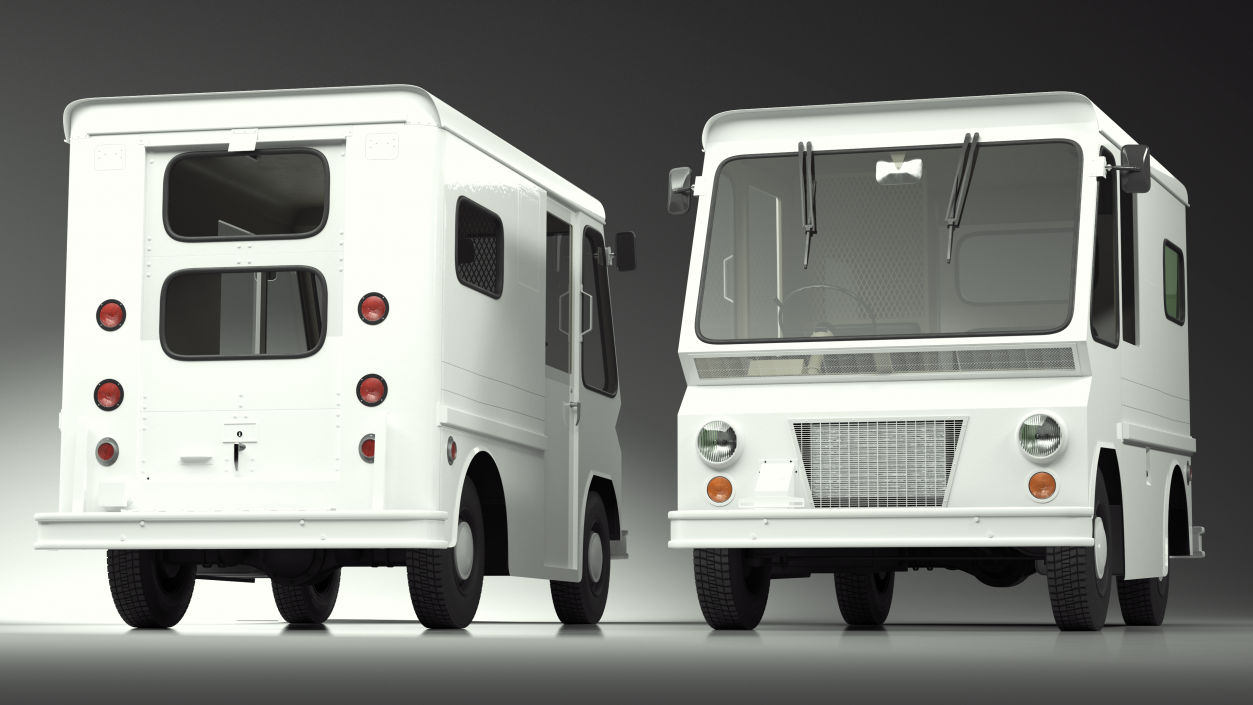 3D model Retro Van White