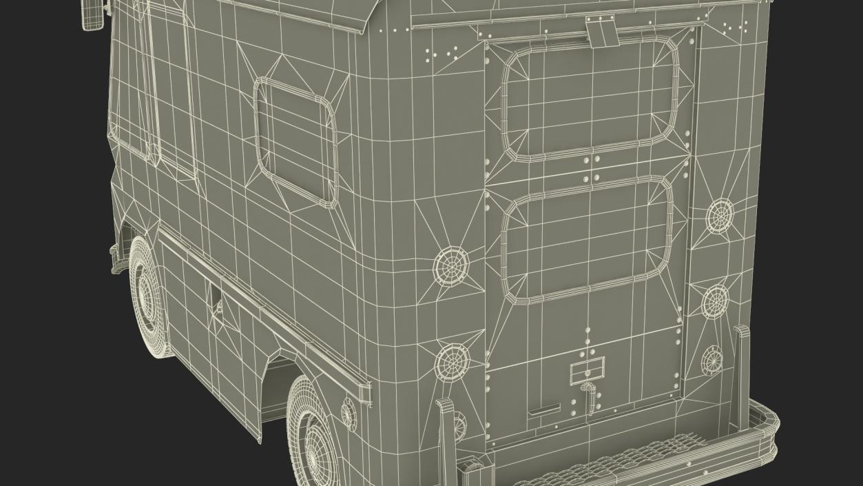 3D model Retro Van White