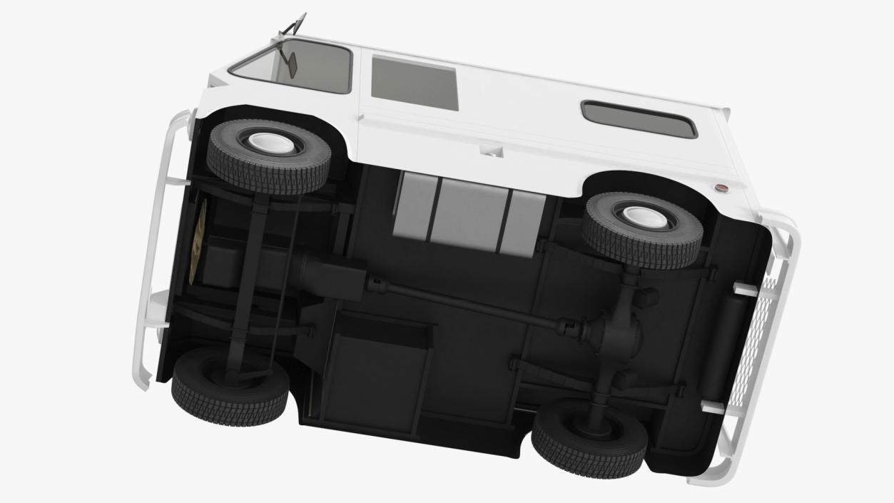 3D model Retro Van White