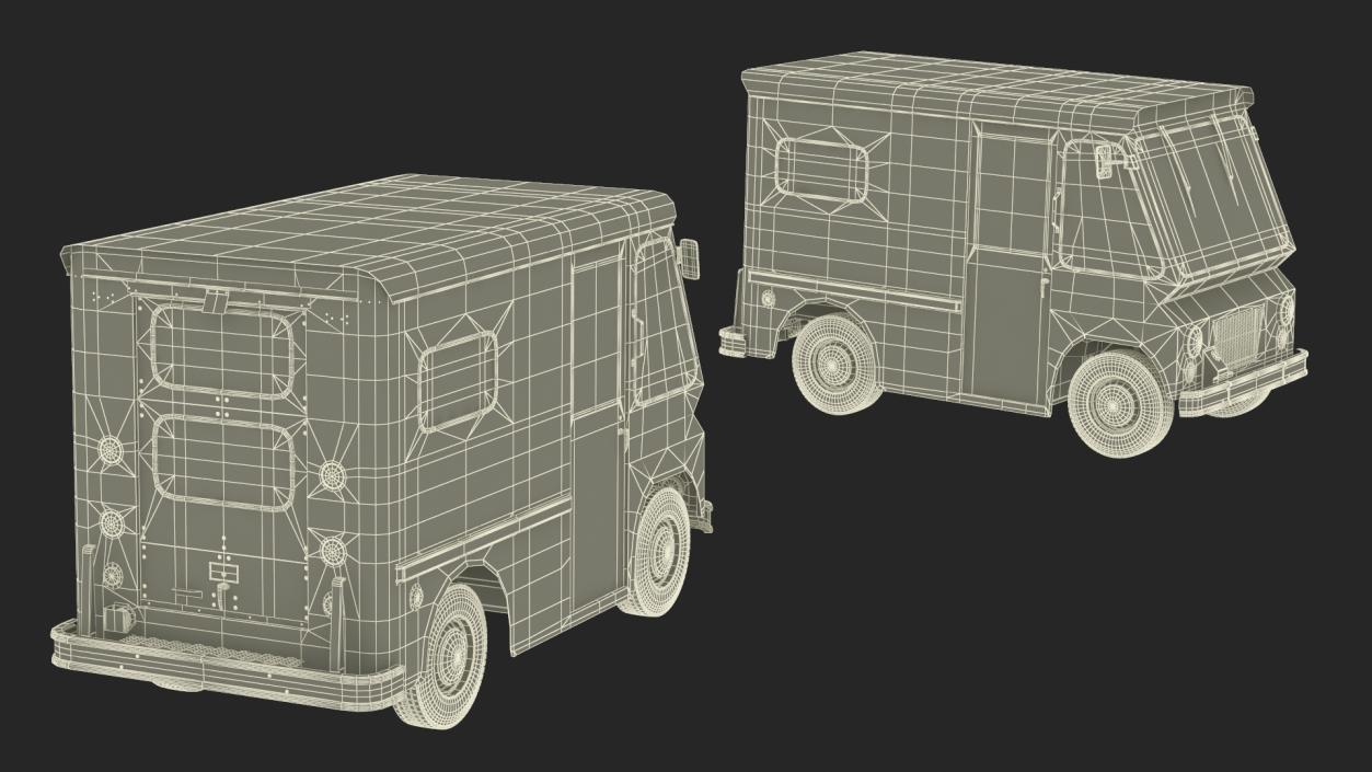 3D model Retro Van White