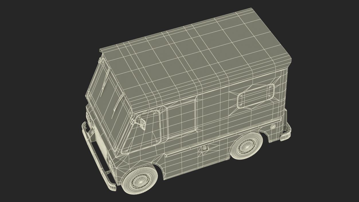 3D model Retro Van White