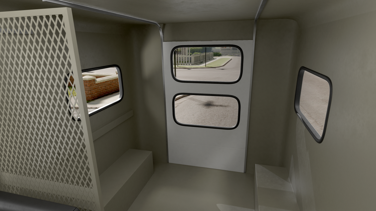 3D model Retro Van White