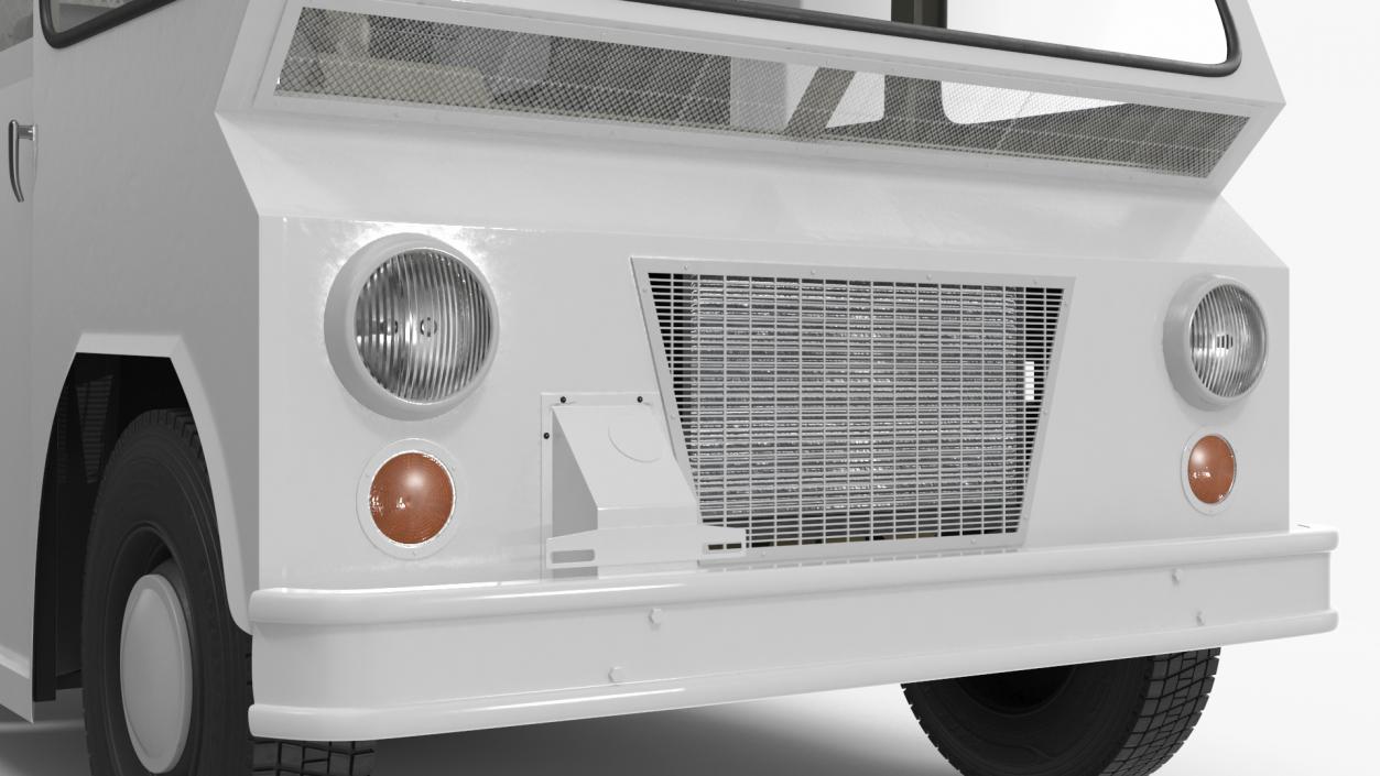 3D model Retro Van White