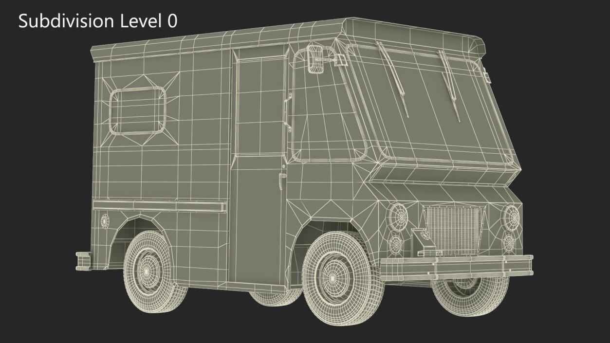 3D model Retro Van White