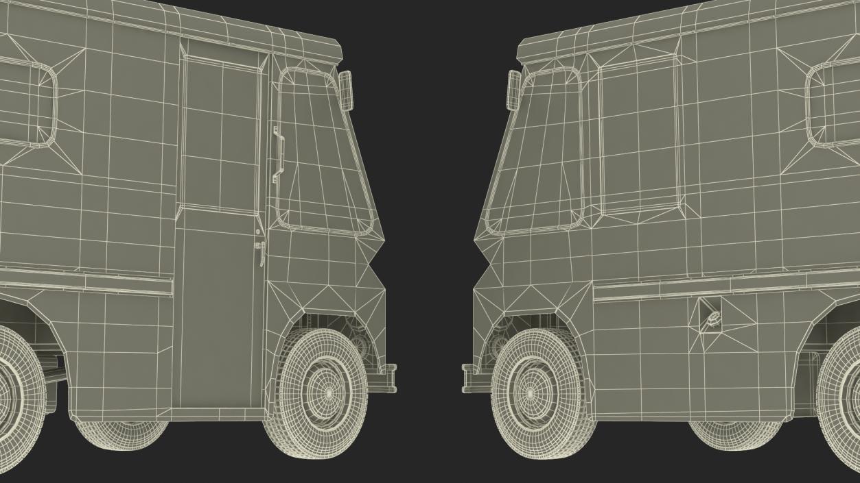 3D model Retro Van White