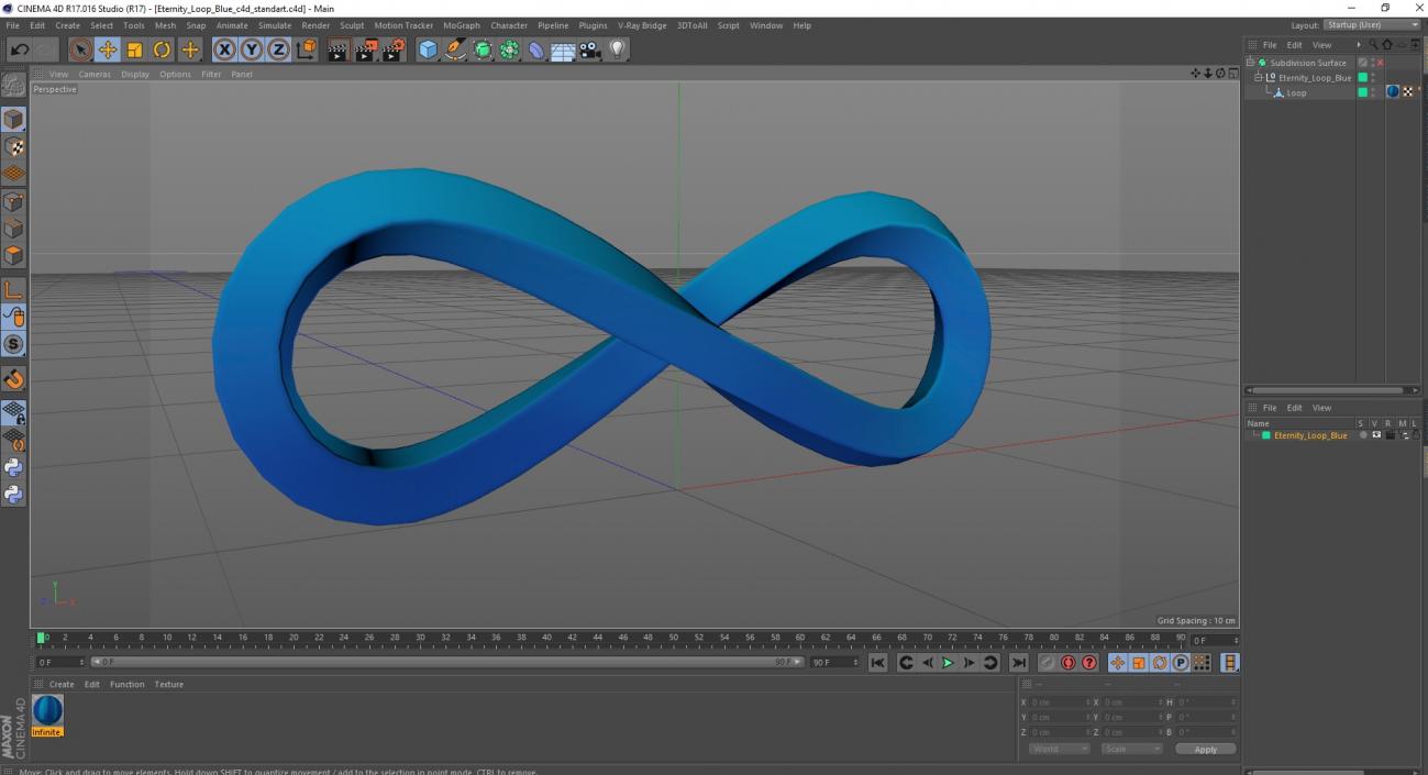 3D model Eternity Loop Blue 2