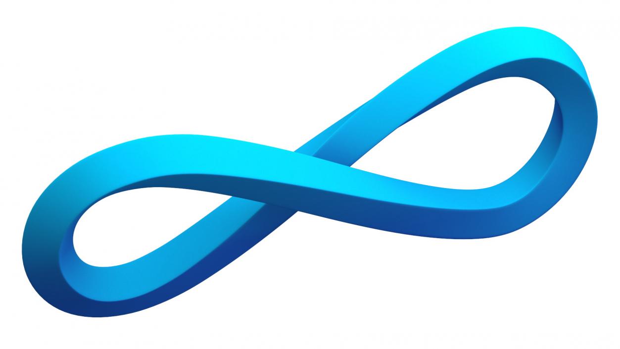 3D model Eternity Loop Blue 2