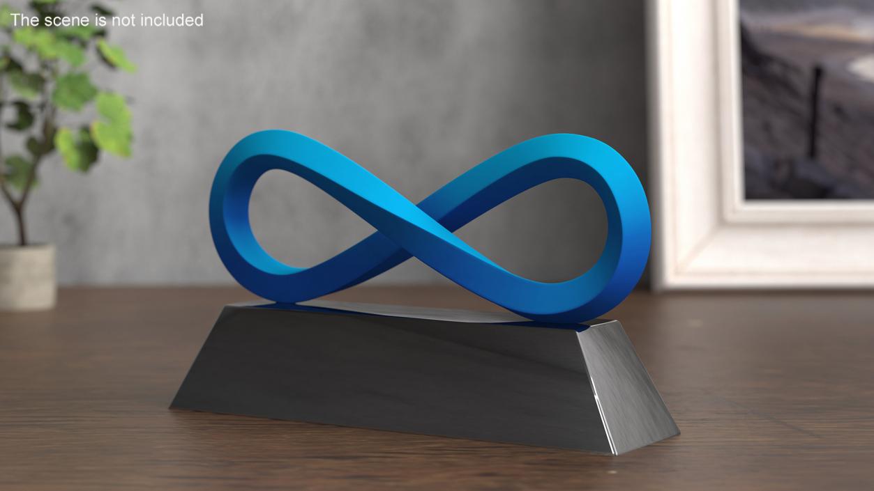 3D model Eternity Loop Blue 2