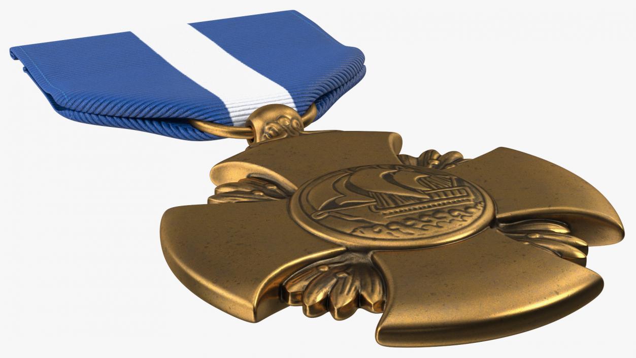 3D Navy Cross Medal