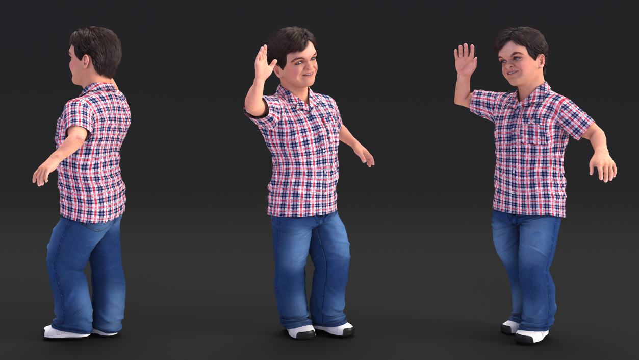 Walking Dwarf Man Everyday Style 3D