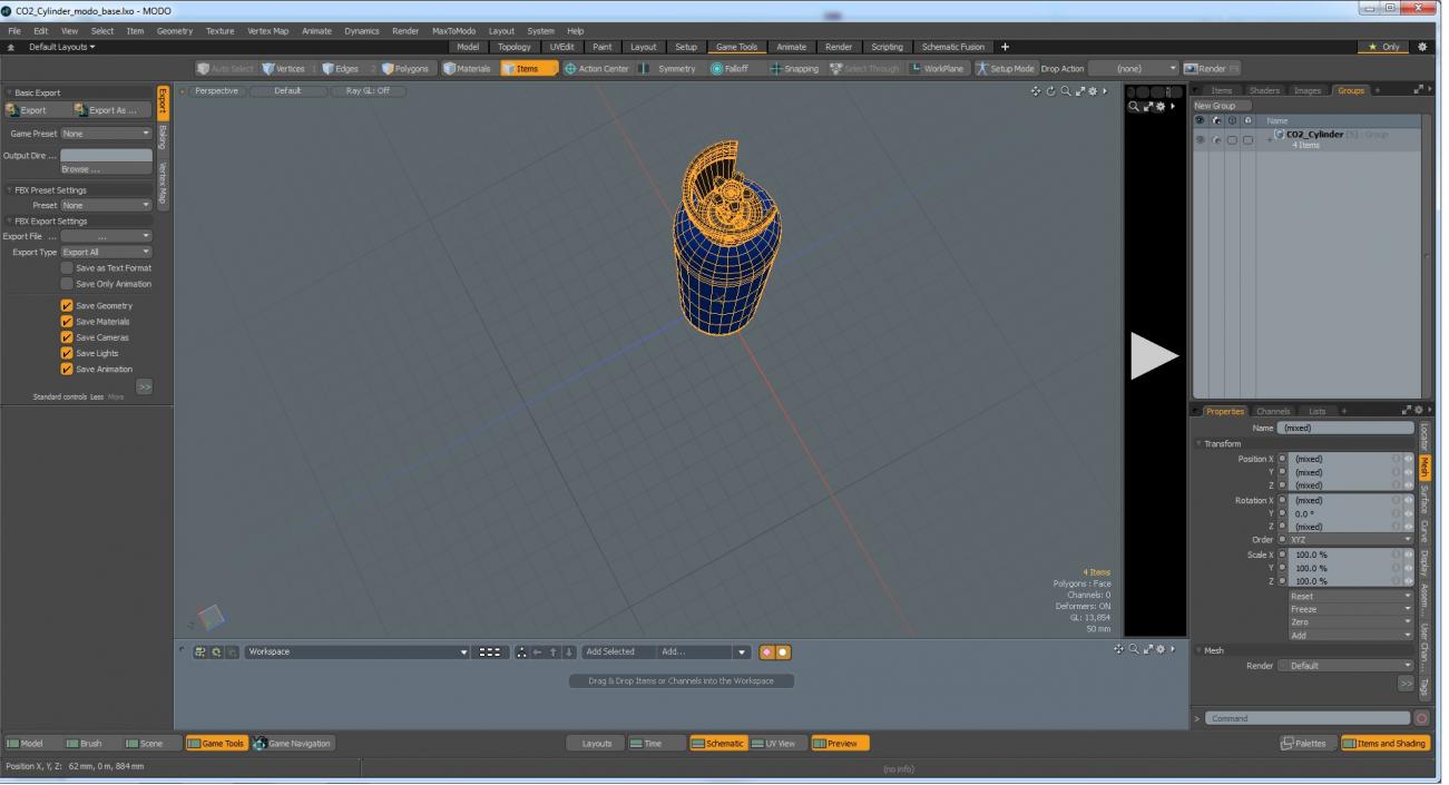 CO2 Cylinder 3D