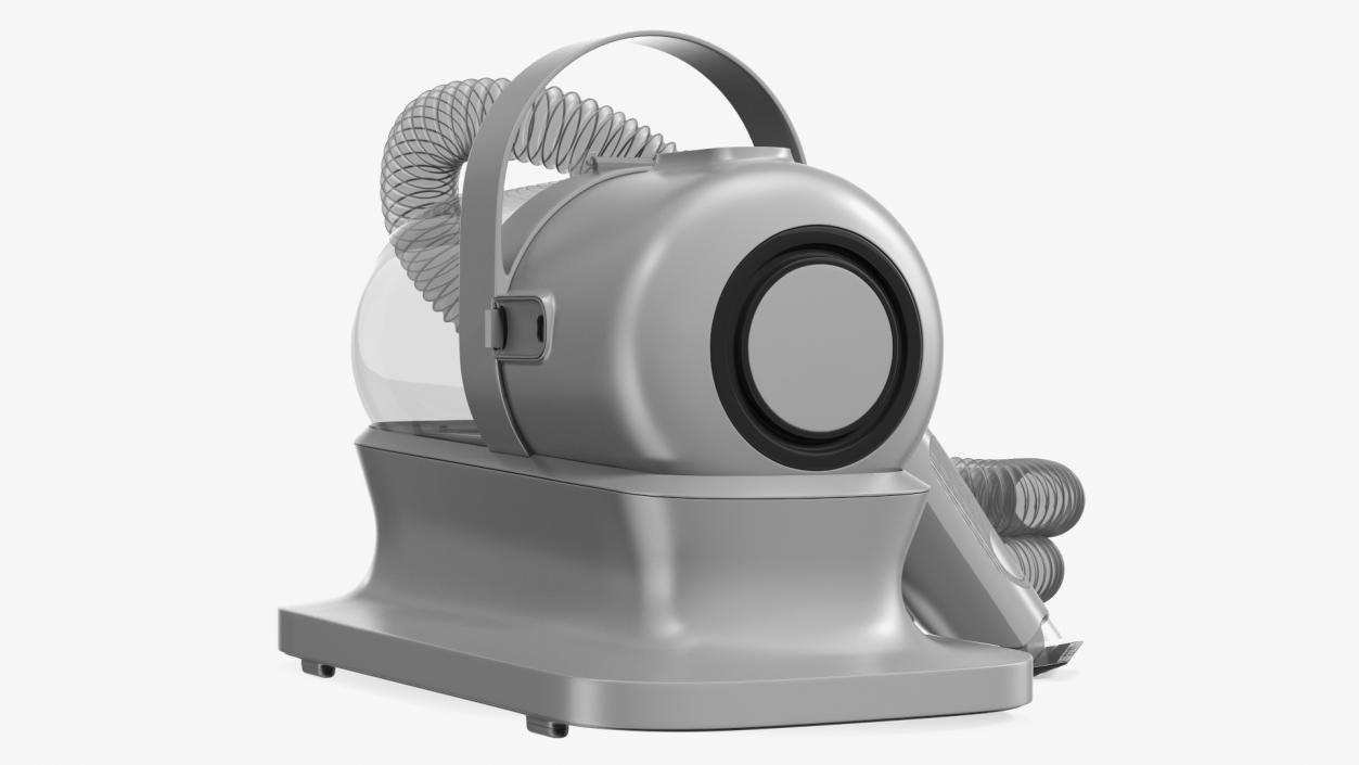 Professional Pet Grooming Vacuum Grey 3D