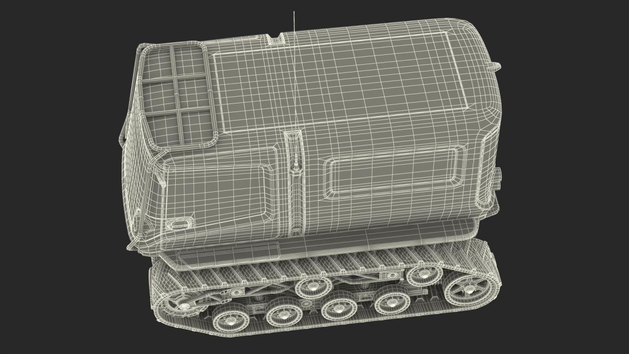 Polar Exploration Vehicle Red 3D model