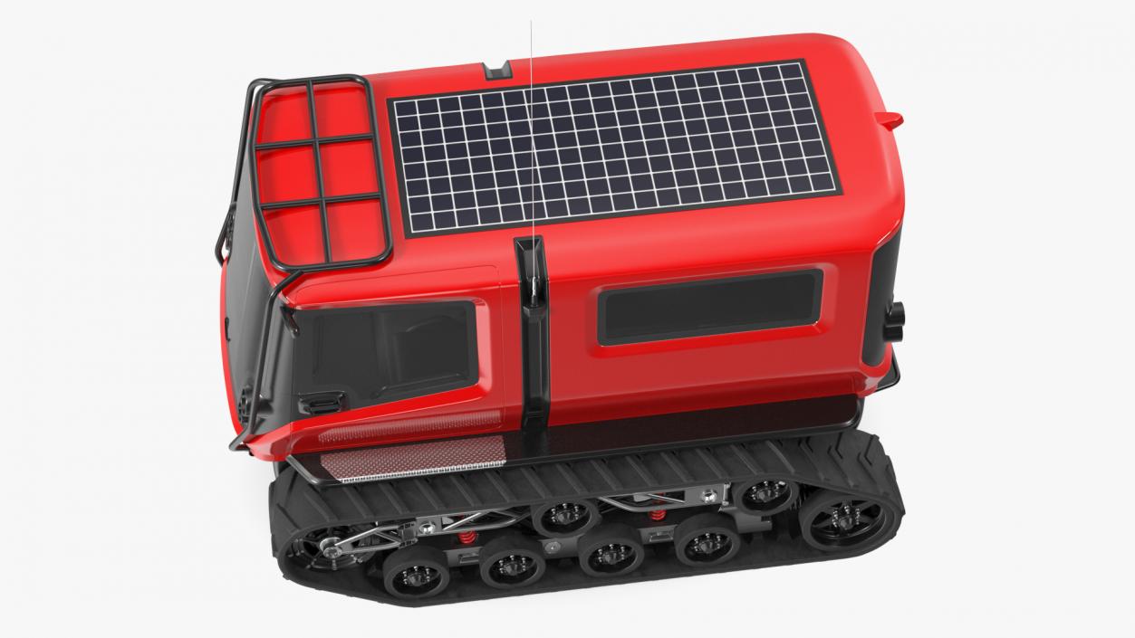 Polar Exploration Vehicle Red 3D model