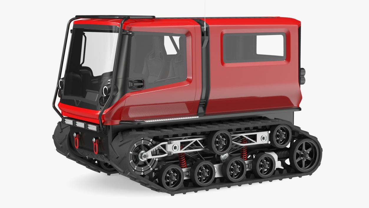 Polar Exploration Vehicle Red 3D model