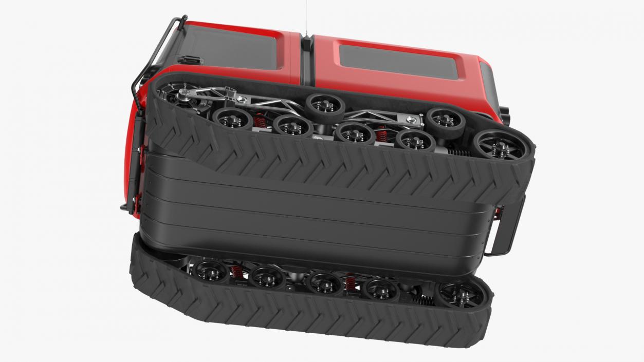 Polar Exploration Vehicle Red 3D model