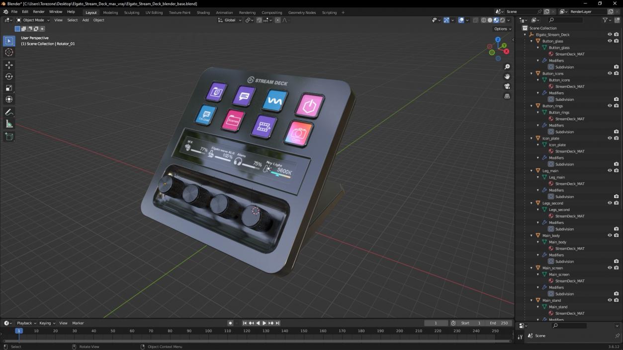 3D model Elgato Stream Deck 2