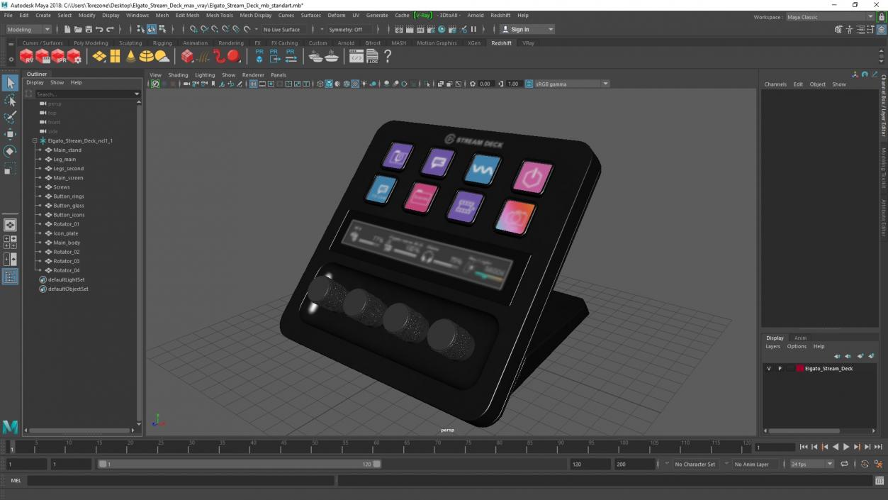 3D model Elgato Stream Deck 2