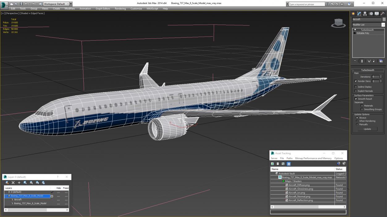 Boeing 737 Max 8 Scale 3D