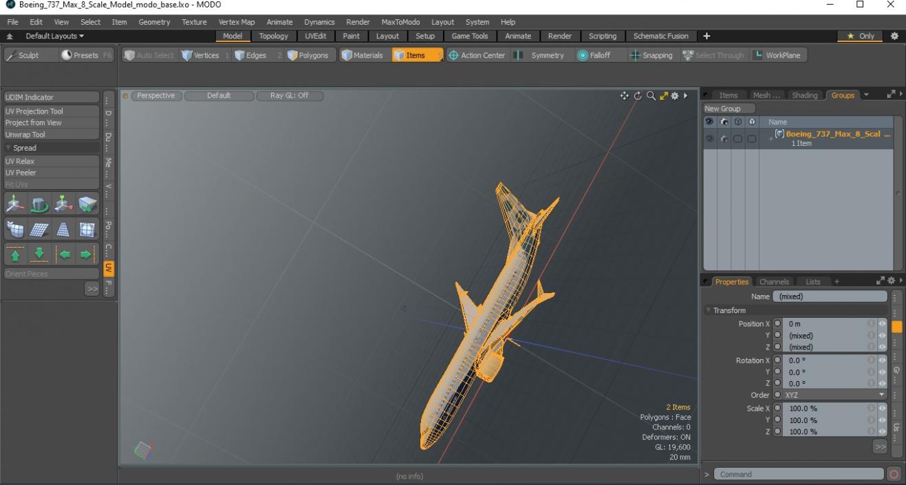 Boeing 737 Max 8 Scale 3D