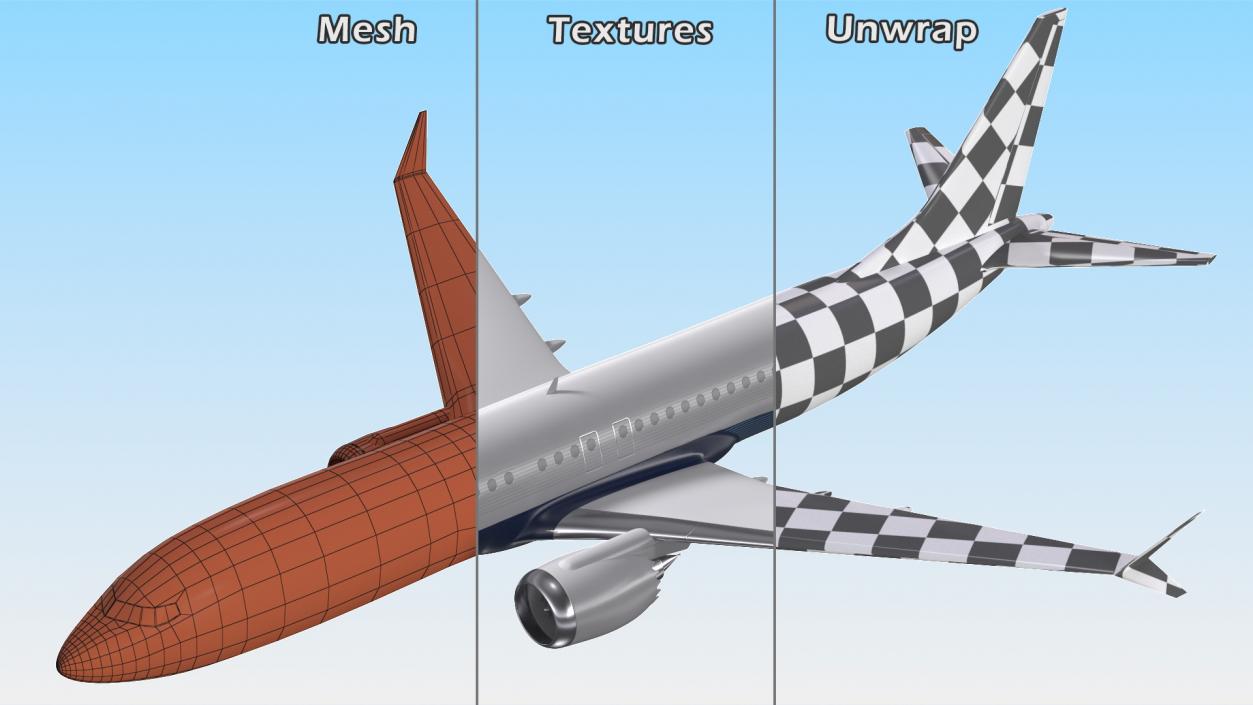 Boeing 737 Max 8 Scale 3D