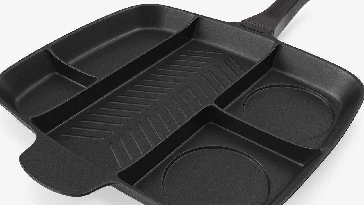 3D Masterpan 5 Section Grill Griddle Skillet