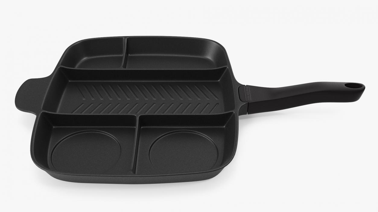 3D Masterpan 5 Section Grill Griddle Skillet