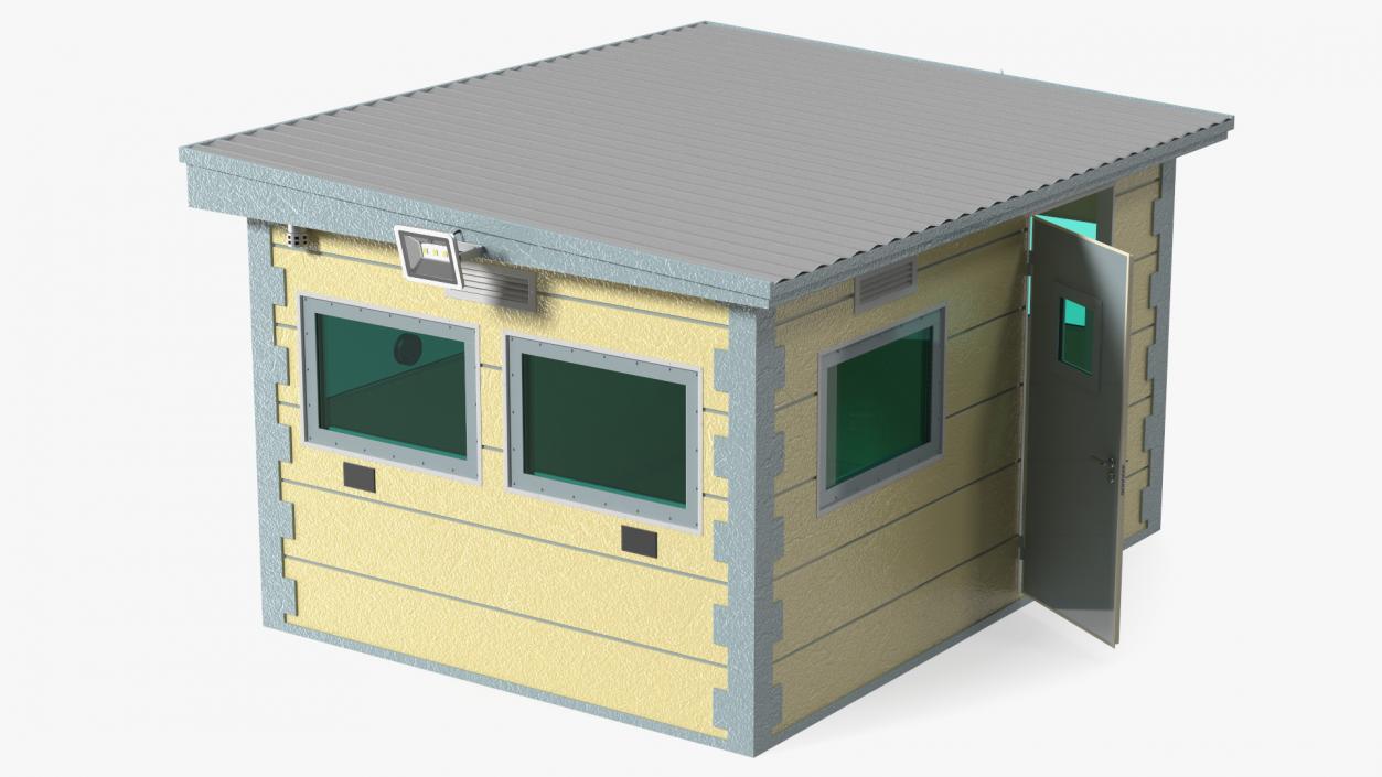 3D Outdoor Bullet Resistant Guard House