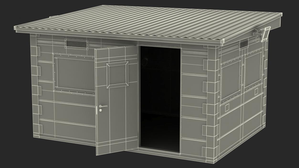 3D Outdoor Bullet Resistant Guard House