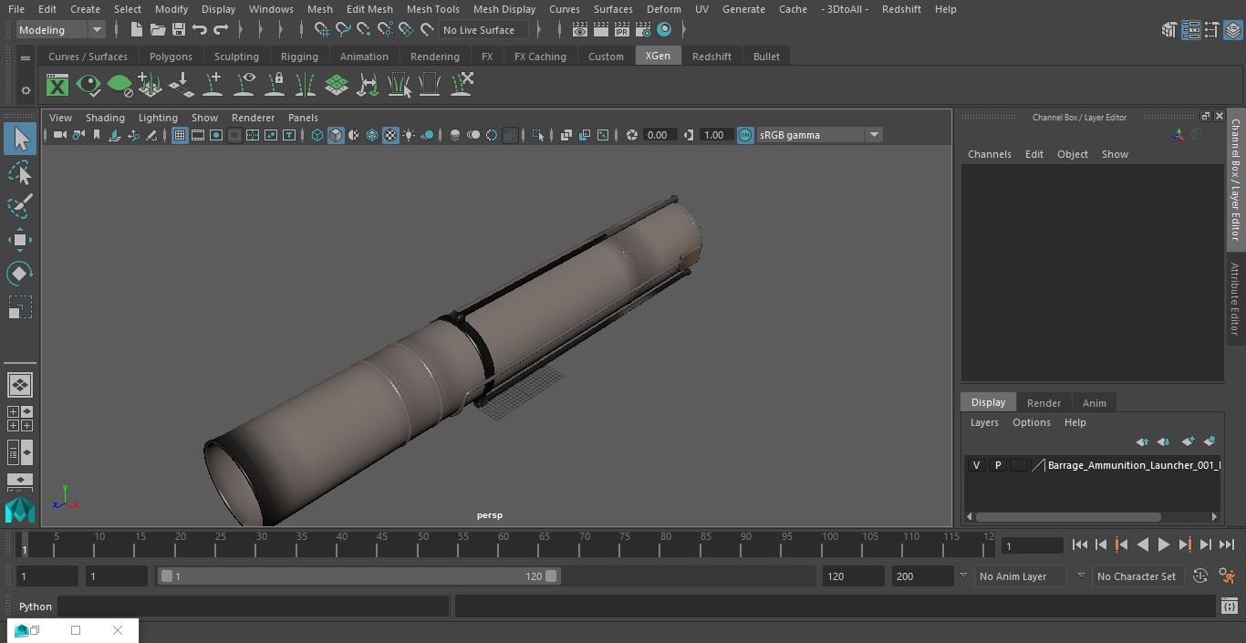 Barrage Ammunition Launcher 3D