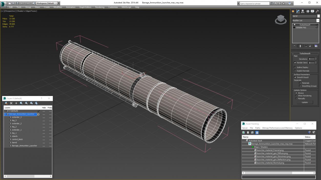 Barrage Ammunition Launcher 3D