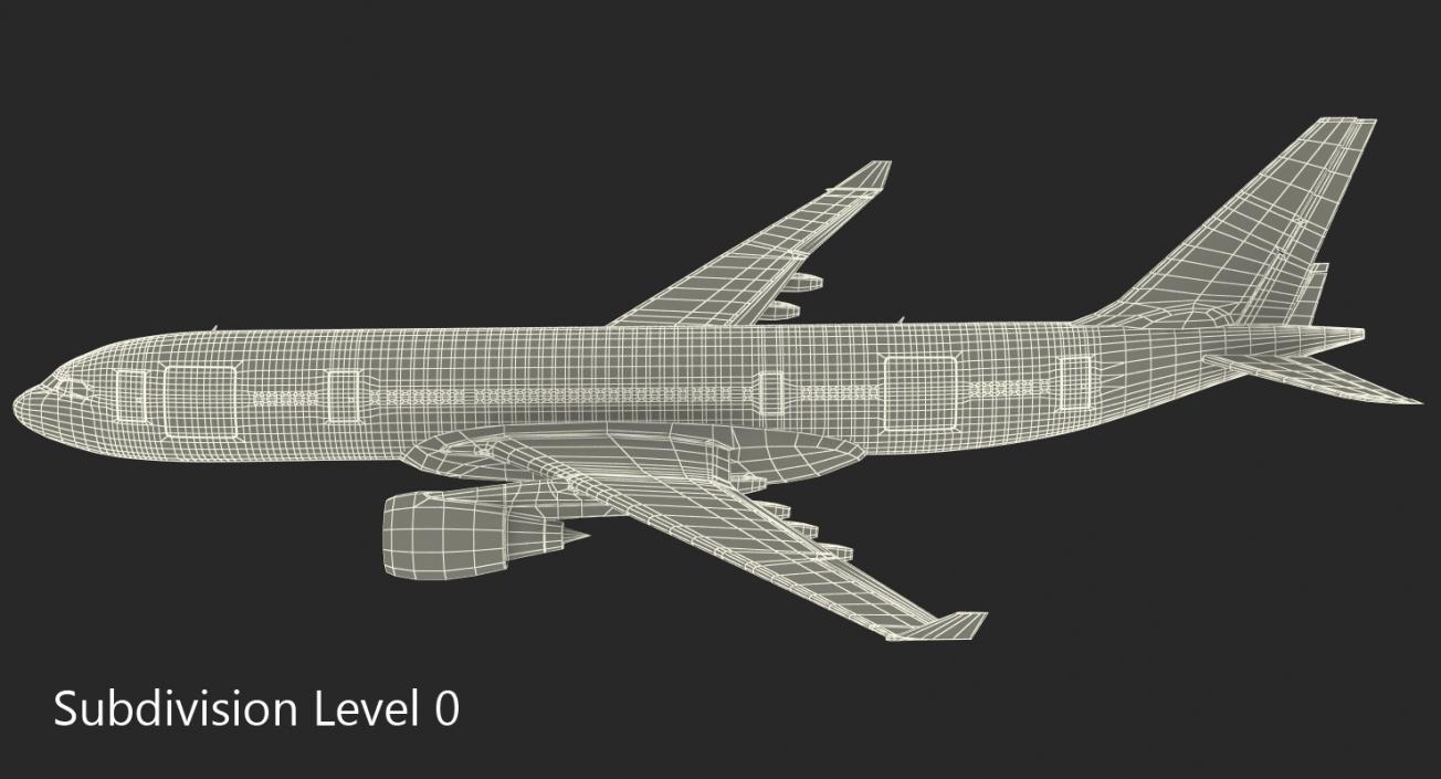 3D Airbus A330 P2F Generic model