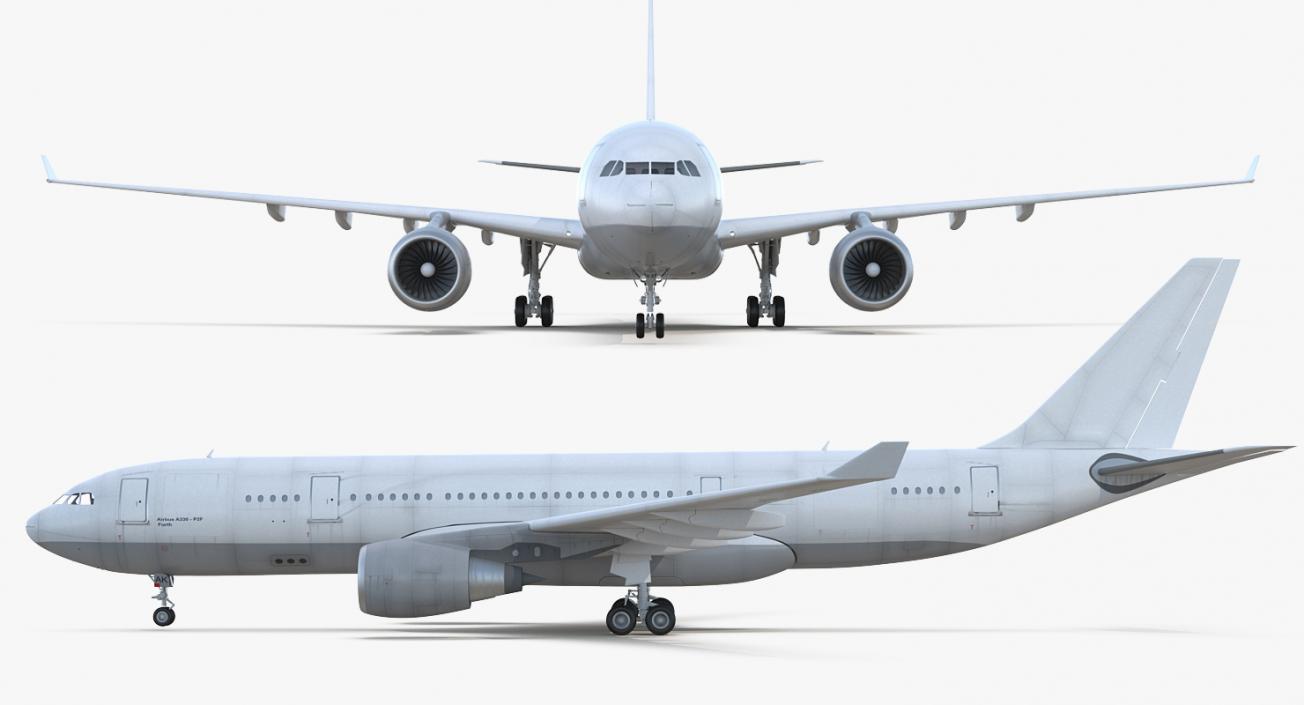 3D Airbus A330 P2F Generic model