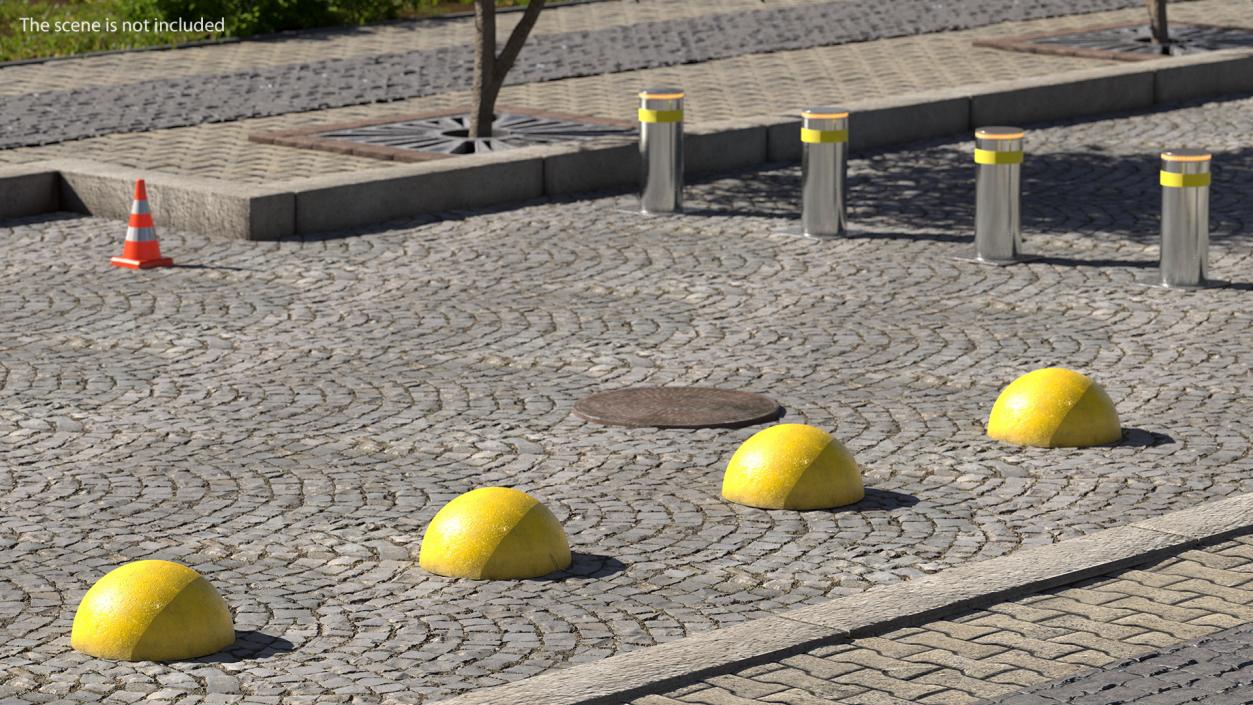 3D Bollards Collection 2