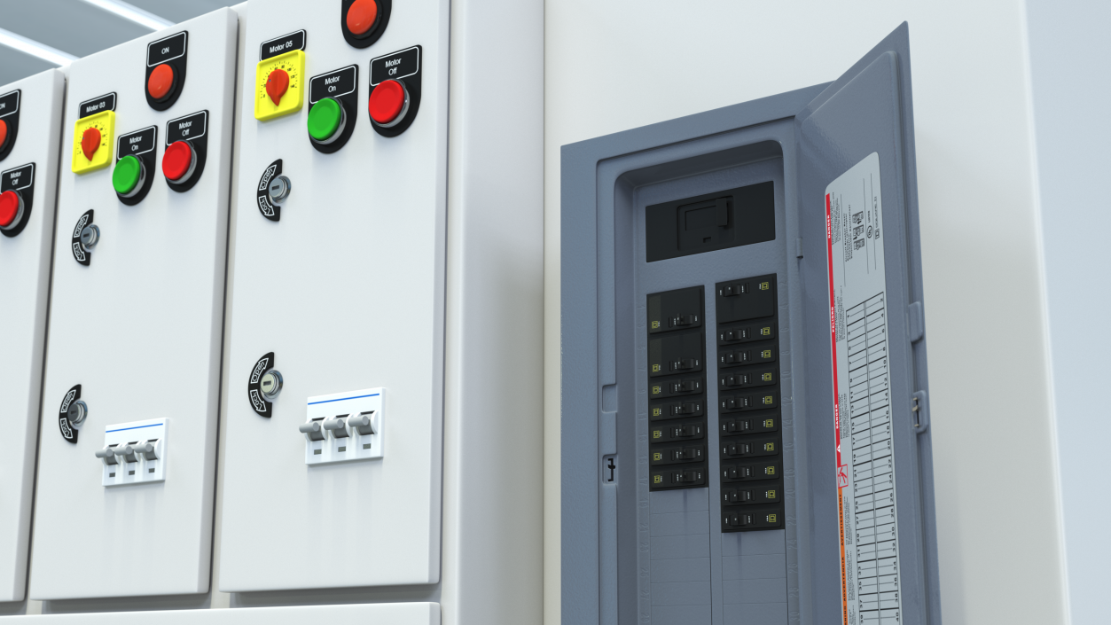 3D model Electrical Panel Fuse Box