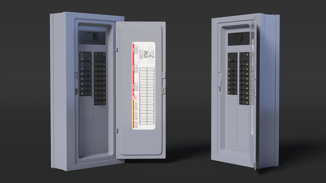 3D model Electrical Panel Fuse Box