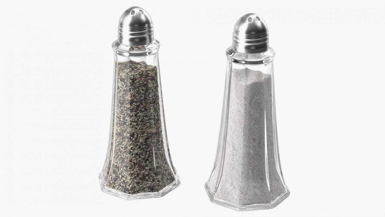 3D Salt and Pepper Shakers model