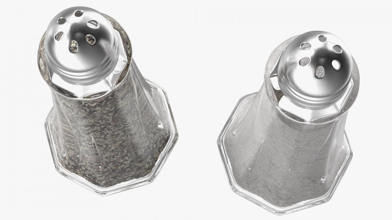 3D Salt and Pepper Shakers model