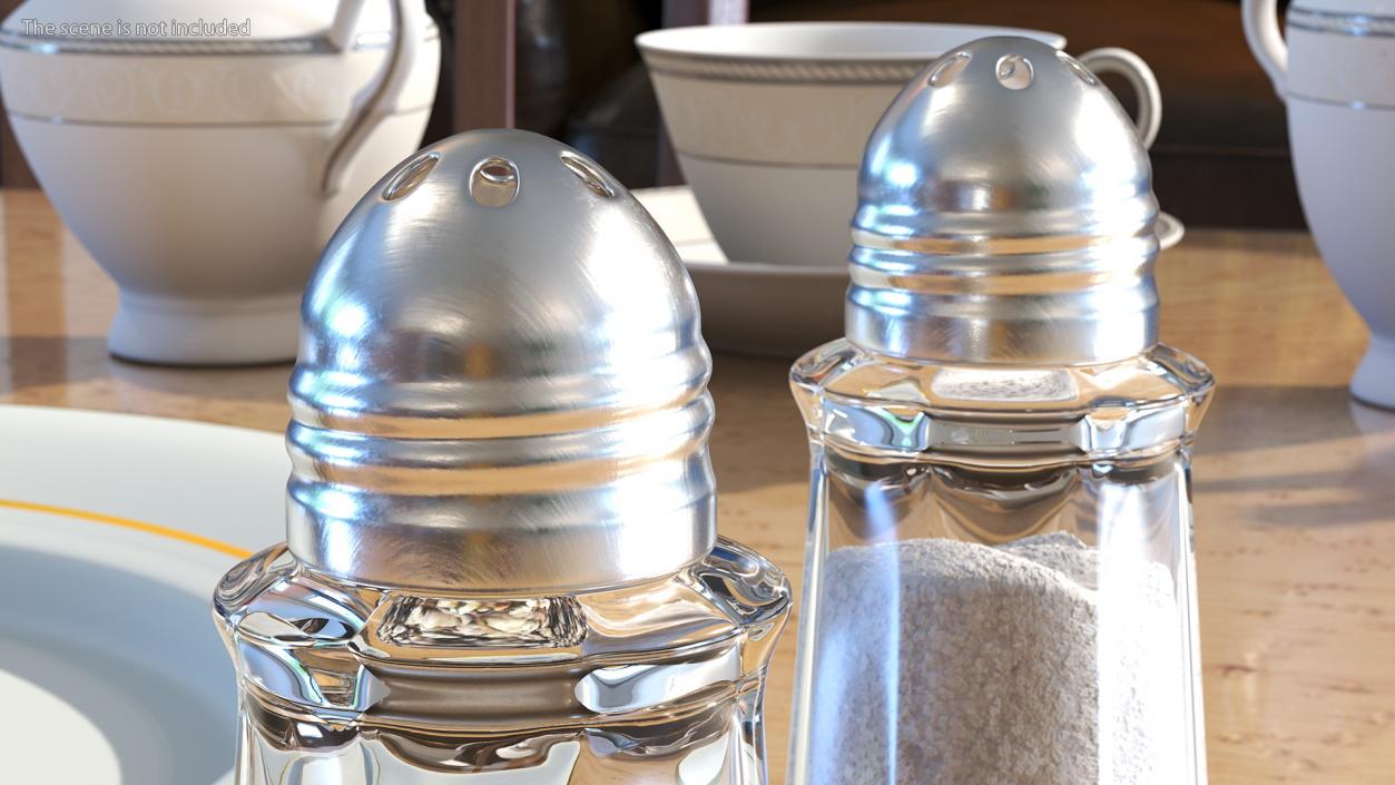 3D Salt and Pepper Shakers model