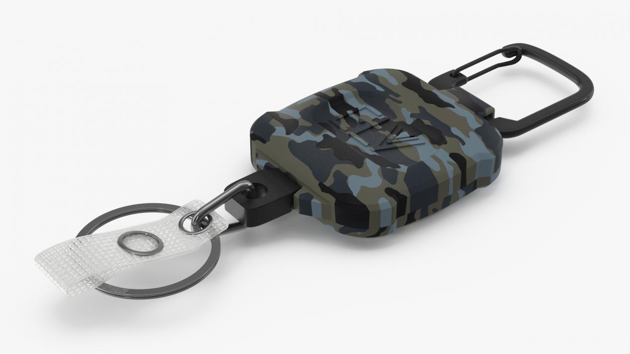 Self Retractable Key Holder Camo 3D