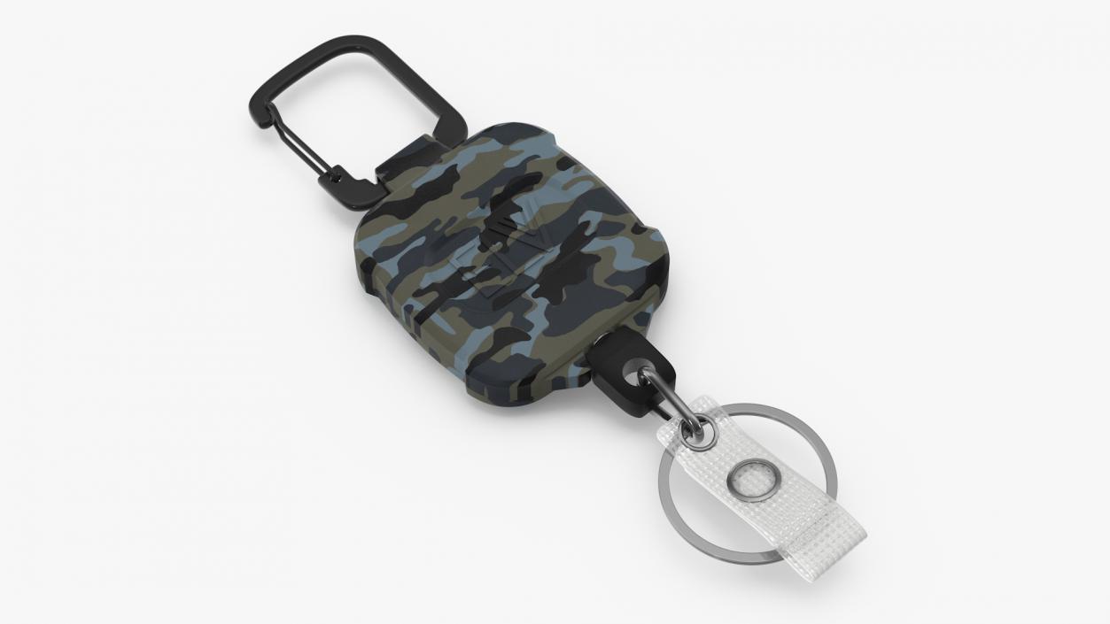 Self Retractable Key Holder Camo 3D