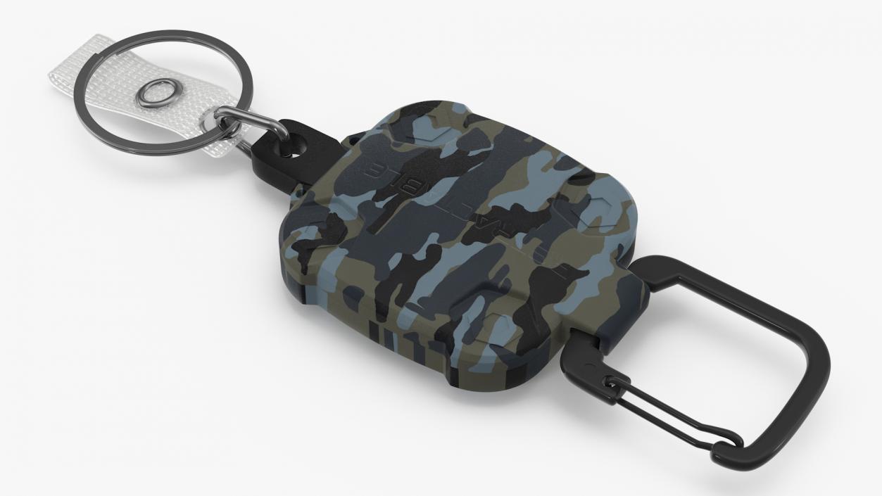 Self Retractable Key Holder Camo 3D